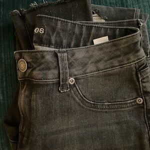 Maurices Mid Rise Skinny Distressed Jeans, Raw Hem, Medium